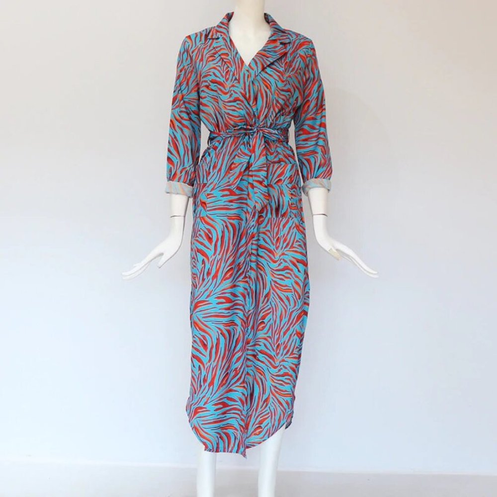 Just In ! 🆕 Hello Beach Green Striped Maxi Dress - Picture 6 of 8